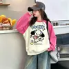 Moletom Infantil de Outono para Meninas 2026 Novo Estilo Primavera/Outono Roupas Meninas Blusa Color Block Cor Dopamina Em Estoque Atacado