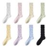 Calcetines Personalizados para Mujer para Primavera y Verano, Calcetines Slouch Antibacterianos, Nuevo Modelo Popular 2026, Serie Miu, Calcetines de Media Pantorrilla Transpirables sin Costuras para Mujer