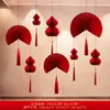Decoraciones de Año Nuevo Linternas Colgantes Estilo Nuevo Linternas Rojas Año del Caballo 2026 Festival de Primavera Arreglo de Ambiente para Sala de Estar
