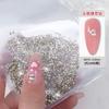 1440 Diamantes Redondos para Decorações de Nail Art, Strass com Fundo Pontiagudo, Acessórios Brilhantes, Strass para Nail Art, Diamantes de Água