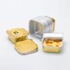 Celebridad Cibernética Caja de Empaque para Pastel de Chocolate Lava Cuadrado Dorado Vaso para Refresco Vaso para Pudín Vaso para Hornear