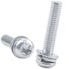 Tornillos de Combinación Triple de Acero Inoxidable 304 de Cabeza Redonda Hexágono Interno Tornillos de Combinación Triple de Cabeza Pan Ranura Hexagonal M3/M4/M5/M6