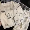 Pijama de Algodón Nube de Manga Larga y Pantalón Largo para Niñas, Lindo y Dulce, Dibujos Animados, Conjunto de Ropa para Casa