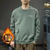Sudadera con Bolsillo Patchwork Diseño Otoñal para Hombre 2026 Nuevo Estilo Top para Hombre Marca Trendy Americana Estampado Manga Larga Ropa Interior