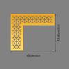 Pegatinas de Pared de Espejo con Encaje Diagonal Estilo de Oriente Medio Pegatinas Decorativas para Gabinete de Pared de Fondo Estilo Étnico Vidrio de Ventana