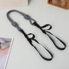 Bolsa de Compras Tejida a Mano con Cadena de Bolas Cuerda de Nailon Ajustable Bordado Correa de Hombro Accesorios para Bolsa