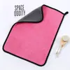 Toalla para lavado de autos doble color forro polar de coral gruesa toalla para auto tela especial absorbente toalla grande para auto logo al por mayor
