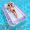 Amazon Outdoor Toma el Sol Amor Cama Flotante Inflable Ecológica Portavasos Engrosado con Almohada Doble Fila Flotante de Agua