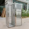 Estante para Bandejas de Horneado de Aleación de Aluminio Estante de Almacenamiento de Bandejas de Horneado Transparente Cerrado de Múltiples Capas para Uso Comercial Carrito de Estante de Horneado Mesa Carrito para Moldes de Pastel