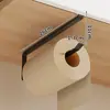 Estante de almacenamiento sin perforación, caja de servilletas para cocina, caja colgante invertida para servilletas y toallitas húmedas, estante de almacenamiento de film transparente para montaje en pared