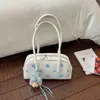 Transfronterizo 2026 Nuevo Estilo Coreano Verano Lunares Vintage Bolso de Mano Boston Bolso de Hombro para Viajes Diarios con Diseño Único