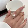 Anillos de Cruz Elegantes y Delicados para Mujer, Diseño Simple de Gota de Agua, Anillos Abiertos Apilables de Moda y Versátiles, Anillos de Índice de Moda Estilo Ins