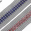 Ventas Directas de Fábrica Malla de Pedrería de Doble Fila de 5 mm Incrustada con Diamantes Accesorios para Ropa Correa para el Hombro Bolso para Zapatos Caja de Almacenamiento Accesorios para Joyería DIY