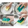 Bloque de Esponja para Lavar Platos Estropajo Artefacto de Limpieza de Cocina de Doble Cara Duradero Engrosado Paño para Lavar Platos Cepillo para Ollas Esponja Mágica Paño