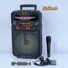 Item Popular de Comércio Exterior Transfronteiriço Alto-falante Bluetooth Portátil de 8 polegadas Microfone Dança Quadrada Karaokê Áudio Externo