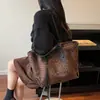 Bolso Retro Estampado de Leopardo para Mujer 2026 Otoño Nuevo Versátil Moda Hombro Único Tendencia Gran Capacidad Casual Bolso de Hombro