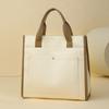 Bolso de Mano de Gran Capacidad para Comercio Exterior para Mujer 2025 Otoño e Invierno Nueva Moda Maletín Versátil Bolso Tote Casual para Viajeros