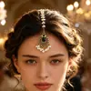Estilo Boêmio Étnico Indiano Europeu Acessórios de Cabelo Gota Elegante Retrô Franja de Contas