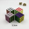 Cubo de Rubik Nivel 3 Mini Llavero Creativo Calcomanía Láser 30Mm5.3Cm 5.7cm Fabricante de Juguetes Venta al por Mayor