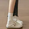 Zuecos Retro Estilo Bosque de Suela Blanda para Mujer Modelo Nuevo 2026 Zuecos Deslizables para Exteriores Zapatos de Media Caña para Mujer con Suela Gruesa
