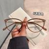 Chiai nuevo armazón para gafas de miopía TR90 popular en Internet personalizado ojo de gato cara pequeña grado ajustable gafas anti-luz azul