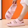Chinelos de Verão para Mulheres, Chinelos de Eva de Uso Duplo com Solado Grosso para Uso Externo, Chinelos Confortáveis para Mulheres e Casais, Chinelos para Uso Doméstico