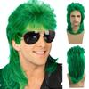 Suministro transfronterizo Peluca esponjosa de longitud media estilo rock retro europeo y americano moda masculina estilo punk venta al por mayor de fábrica