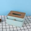 Caja de pañuelos de madera para escritorio, caja de almacenamiento para sala de estar, control remoto, varios, para dormitorio, funcional para el hogar