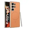 Funda para Teléfono Móvil Samsung S26Ultra Bobina de Succión Magnética Magsafe Funda Simple de Cuero Color Puro Metal Cuero Patentado
