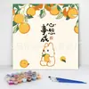 20*20 Pintura al Óleo Digital de Dibujos Animados de Anime Pintura Decorativa DIY para Colorear Hecha a Mano para Niños Stock Listo Pintura al Óleo Digital al por Mayor