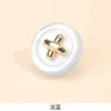 Casaco feminino fashion com botões redondos de metal, camisa com acessórios de vestuário e componentes decorativos estilo novo chinês estilo Chanel