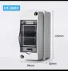 Caixa de Disjuntores Miniatura à Prova d'Água 5P Montagem Externa Superfície Plástico Caixa de Distribuição Fiação Proteção Disjuntor HT-5WAY 8 12
