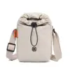 Bolso de Hombro Cruzado Simple Versátil para Teléfono Bolsa para Botella de Agua Nuevo Bolso Cubo de Nylon de Viaje de Moda para Mujeres Bolso Portátil para Salir