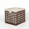 Cesta Plegable para Guardar Ropa, Caja de Almacenamiento para Juguetes, Caja de Almacenamiento de Gran Capacidad, Cesta de Almacenamiento de Paja Sintética y Mimbre Sintético