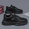 Zapatos de Papá para Hombre Verano Malla Transpirable Moda Versátil Zapatos para Correr Zapatillas de Suela Gruesa Casual Blancos Tendencia Zapatos Xb11