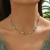Amazon Joyería Transfronteriza Bohemio Retro Moda Estrella Abalorio Cuentas de Arroz Collar para Mujeres Clavícula Artístico Retro