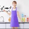 Avental Publicitário Estilo Coreano com Impressão de Logotipo para Cozinha, Loja de Chá com Leite, Restaurante, Roupa de Trabalho para Supermercado, Avental Moderno Sem Mangas com Alça de Pescoço