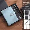 Caja de Regalo para Cuaderno A5 Logo Personalizado Engrosado Oficina Hebilla Magnética Reunión de Negocios Tacto Suave Piel Cuaderno