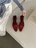 Sandalias Retro Huecas Tejidas de Punta Cerrada Estilo Francés para Mujer, Novedad Verano 2026 Sandalias Romanas de Punta Aguda que Aumentan la Altura para Vacaciones