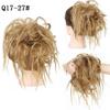 Lazo para el Pelo Moño Desordenado Cola de Caballo Baja de Comercio Exterior, Banda Elástica Falsa Esponjosa, Moño de Fuente para el Cabello, Lazo para el Cabello Moño Desordenado de Fibra Sintética para Mujer