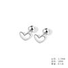 Hee goo E1486 S999 pendientes de plata con personalidad, serie de tornillos de moda, pendientes de verano sencillos y compactos para mujer