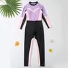 Traje de baño para niños, traje de baño de una pieza para niña grande, nuevo traje de baño de verano 2024 con protector solar, pantalones de manga larga, traje de baño de buceo
