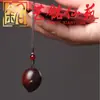 Talla de Palo de Rosa Doce Signos del Zodíaco Rata Rata Divertida Llavero Colgante para Teléfono Accesorio Creativo Hecho a Mano Regalo