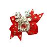 Accesorios navideños para el cabello para niños, disfraz navideño, lazo para árbol de Navidad, horquilla para el cabello, Papá Noel, alce, clip lateral