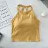 Nueva Camisola Hot Girl con Escote Halter y Almohadillas para el Pecho para Ropa Interior y Exterior, Adelgazante y Espalda Bonita, Top Corto Dulce y Picante para Mujeres