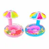 Soporta pedidos en lotes pequeños para asiento de natación plegable y portátil de material PVC para niños con parasol incorporado en forma de hongo