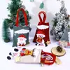 Decoraciones navideñas lino nubes muñeco tridimensional bolso de mano regalo de graduación de jardín de infantes bolso de mano navideño