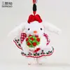 Chaveiro Original de Pelúcia Vestido de Princesa Coelho de Orelha Longa Boneca Coelho Fofa Pingente para Bolsa de Menina Pequeno Presente