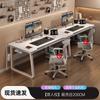 Escritorio de computadora, escritorio doble para deportes electrónicos, escritorio para el hogar, escritorio para dormitorio, escritorio de trabajo para parejas, uno al lado del otro.