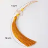 Nó Chinês de Ano Novo Pingente com Borla Balde de Bênção de Véspera de Ano Novo Decoração com Material DIY para Floricultura Pingente de Fivela de Segurança Floral
